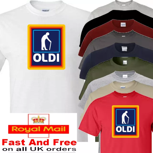 T-Shirt Vecchio Oldi Supermarket Baldi design novità divertente abito elegante