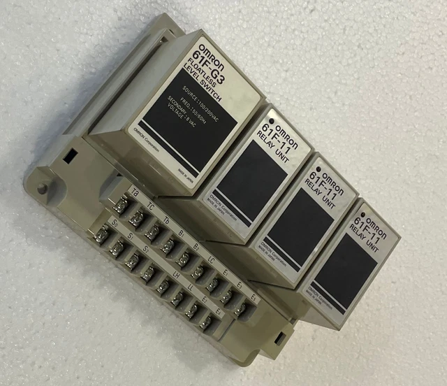 OMRON 61FG3 FLOATLESS level switch with 3 relay unit 61f11 450.00