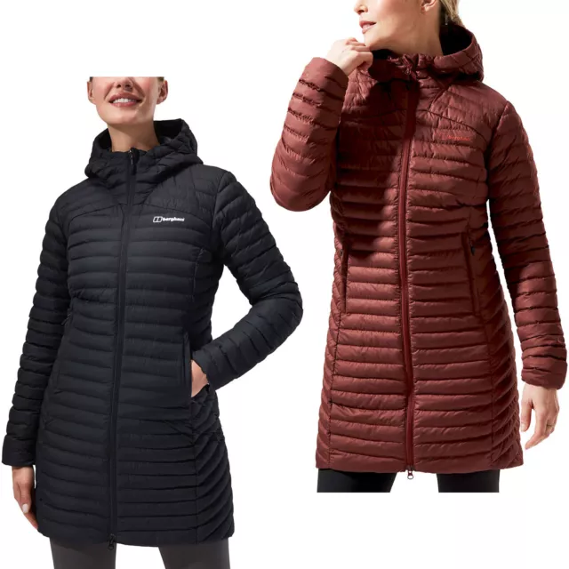 Berghaus Womens Nula Micro Long Padded Hooded Warm Winter Jacket Coat