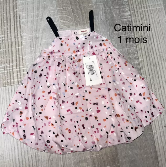 Catimini 1 MOIS FILLE : Robe Rose ETE Neuve