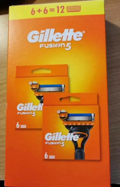 Lot de 2 x 12 lames gillette  fusion 5  ORIGINALE 2