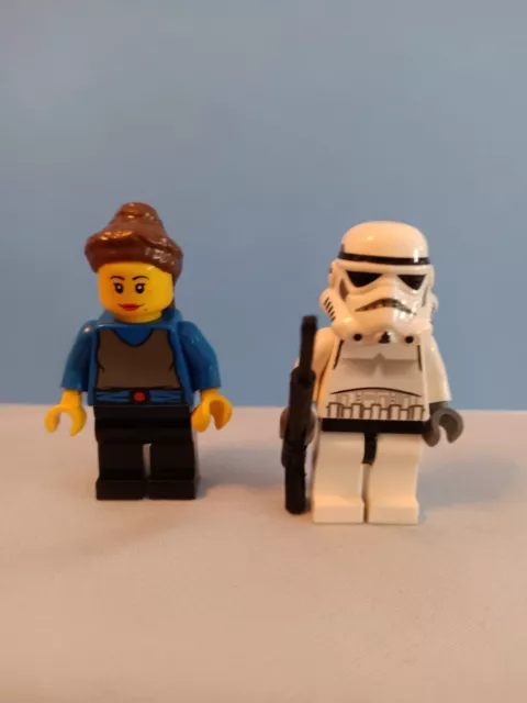 Lego Star Wars Padme And Storm Trooper With Weapon And Mask