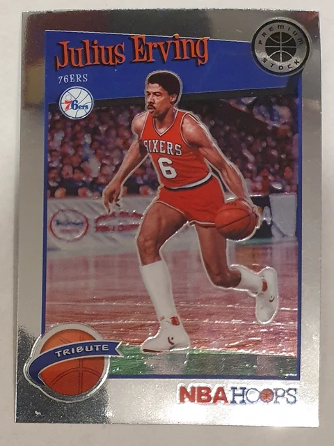 Julius Erving Philadelphia 76ers 2019-20 Panini NBA Hoops Premium Stock №293