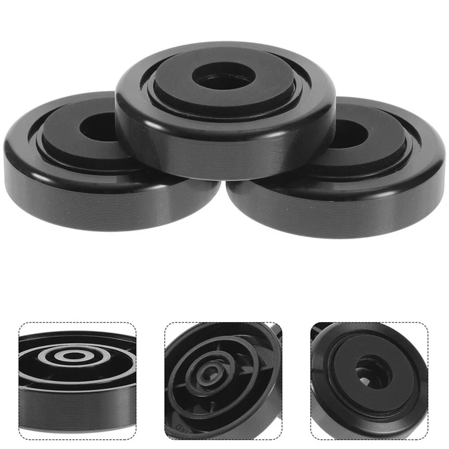 4 PCS AUDIO Public Floor Mat Aluminum Alloy Isolation Pad for Turntable