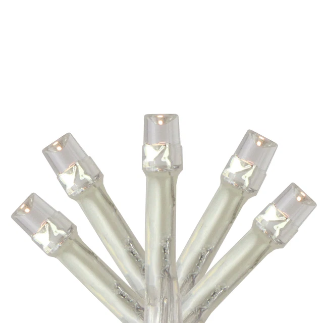 Kaemingk 192 B/O White LED 8-Function Christmas Lights - 47.75 ft Clear Wire