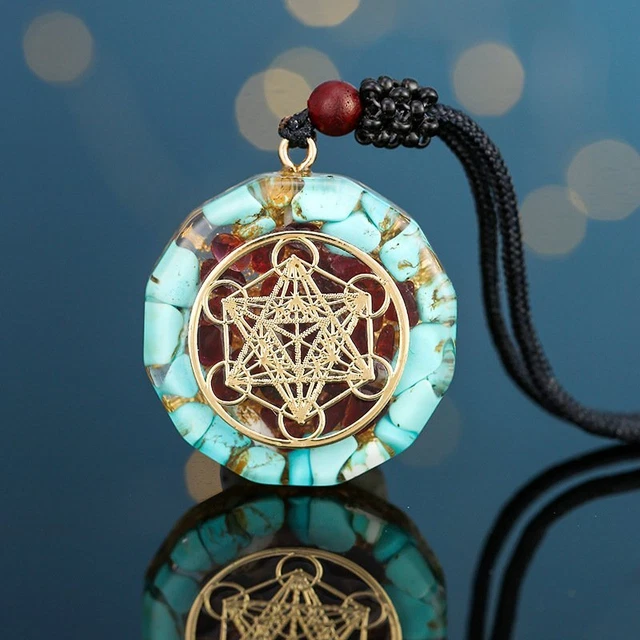 7 Chakra Natural Stone Energy Round Pendant Necklace Yoga Reiki Healing Jewelry