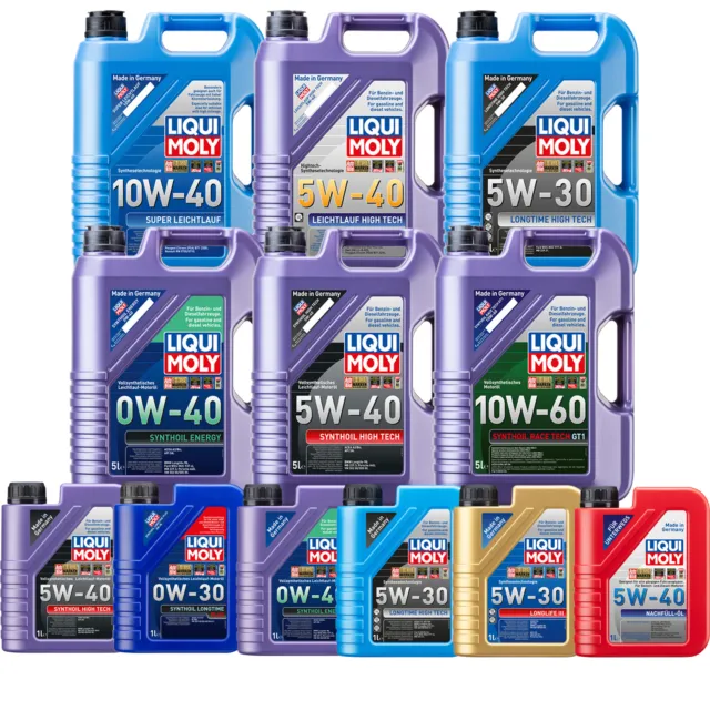 LIQUI MOLY Motoröl 5W-30 0W-30 10W-40 0W-40 Engine Longtime Longlife III 1-20L