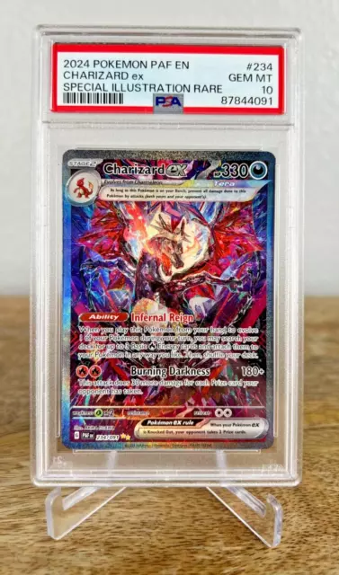 PSA 10 GEM Charizard EX 234/091 Special Illustration Rare Paldean Fates English