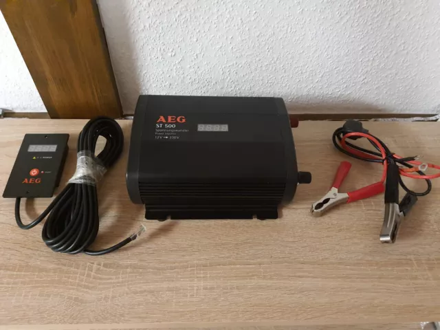 AEG-Spannungswandler ST500 12V DC zu 230V AC 500W Wechselrichter