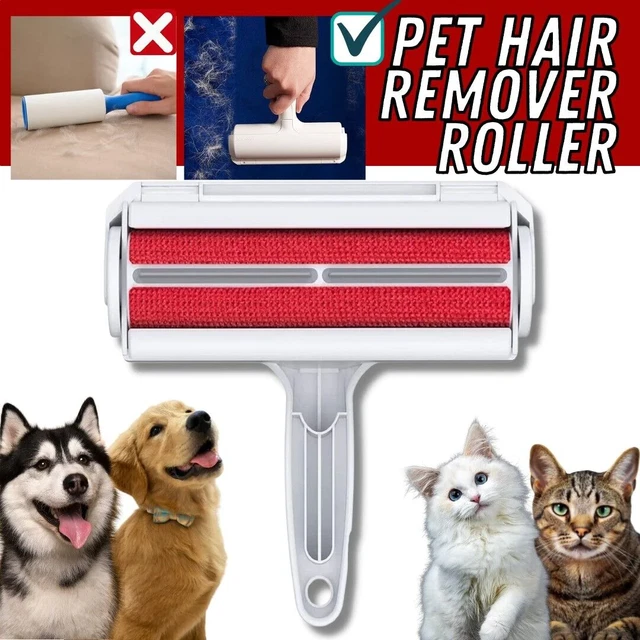 Reusable Pet Hair Lint Remover Dog Cat Hair Roller Cleaning Brush Sofa Clothes 2