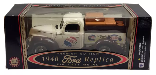 Golden Wheel 1:18 Scale 1940 Ford Replica Pepsi-Cola Delivery Truck Diecast