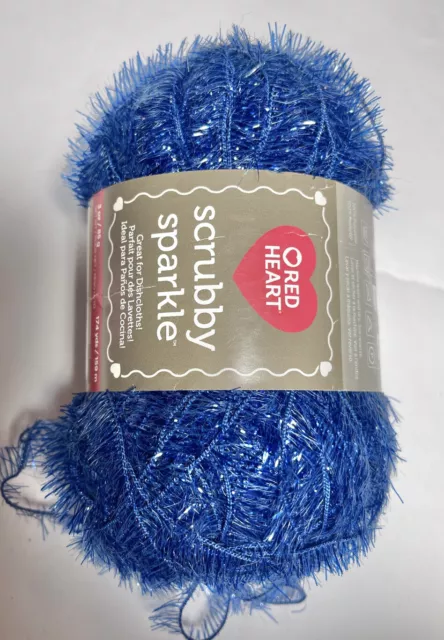 RED HEART - SCRUBBY SPARKLE. 1 Pk. BLUEBERRY . I Combine shipping, see details.