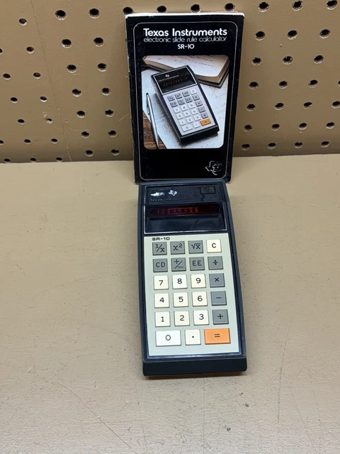 Calculatrice Texas Instrument SR-50A Vintage - LED Rouge - Dans Boîte - Pour Pièces