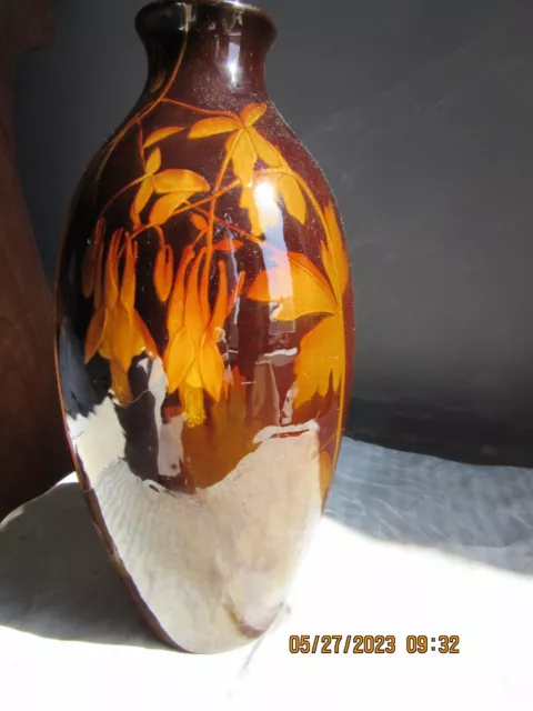 Rookwood Standard Glaze 10 1/2" Columbine Vase 1900 Harriet Wilcox