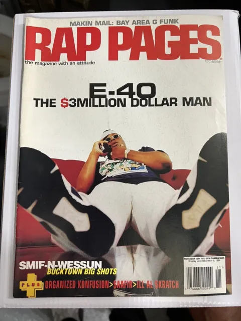 E-40 - Old school RAP PAGES magazine cover #waybackwednesday #bigclothes  1999