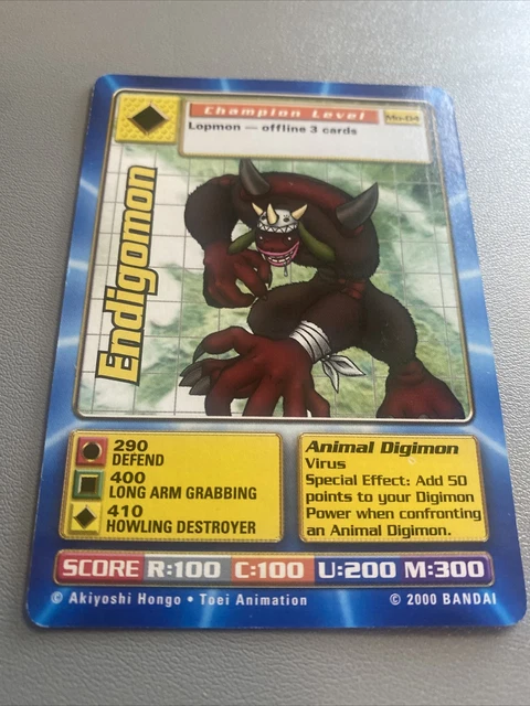 MO-04 ENDIGOMON DIGIMON Card Game Digi-Battle Movie Promo LP $4.30 -  PicClick