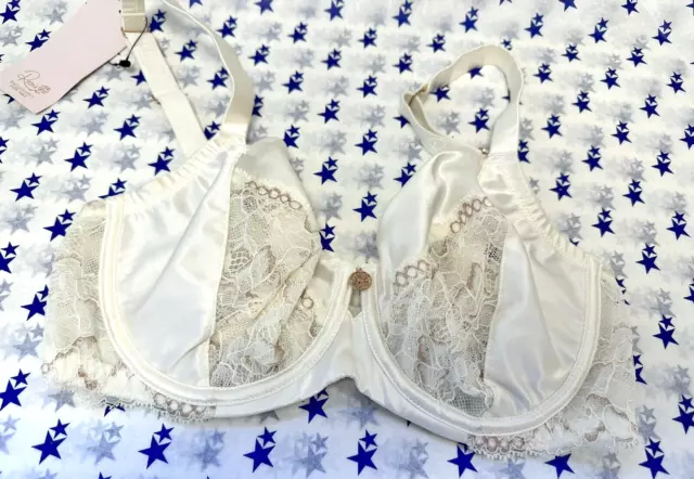 SULIS SILK CORINNE lace and silk bra bridal lingerie made in England £19.00  - PicClick UK