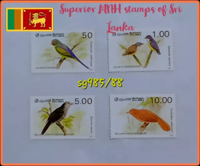 mint sri lanka stamps  national heroes postage free Ceylon commemorative Asia