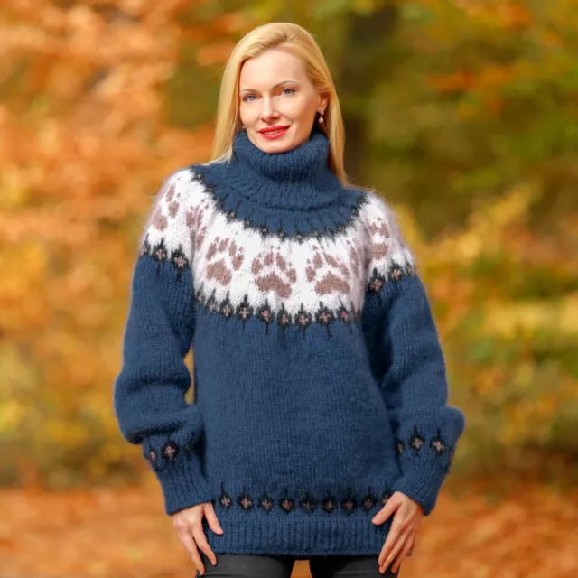 Buy F&F Navy Blue Family Fairisle Knitted Jumper from the Laura