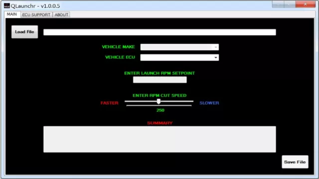 Qlaunchr ECU Remap Software - Edit Soft Rev Limiter RPM + Cut Speed