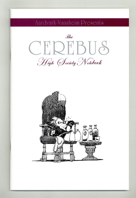 Cerebus High Society Notebook 1A VF 8.0 2021