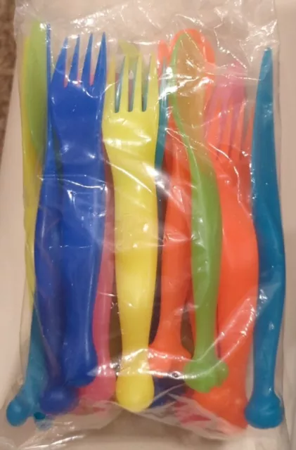 Ikea KALAS Mixed Colors 6 Sets Of  Forks Knives Spoons