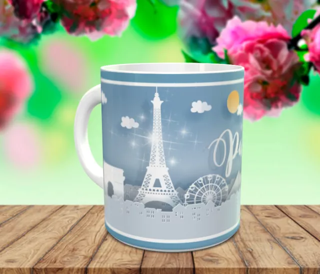 france paris 001 - mug tasse céramique prénom