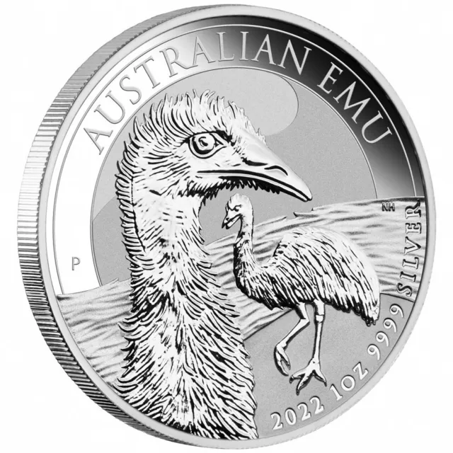 Perth Mint Emu 2022 Silver 1 oz Australia capsule bullion