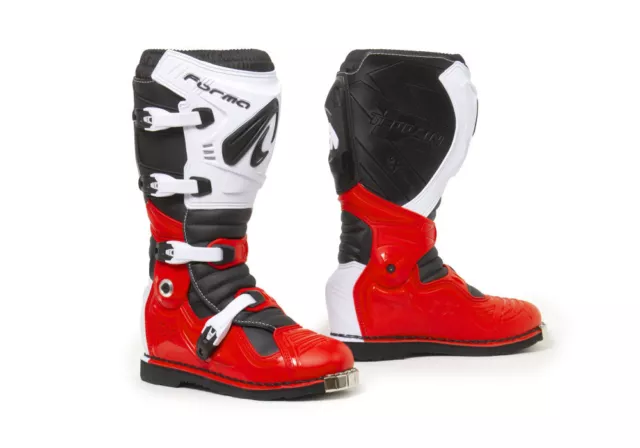 Stivali motocross enduro Forma Terrain evolution tx rosso-bianco-nero