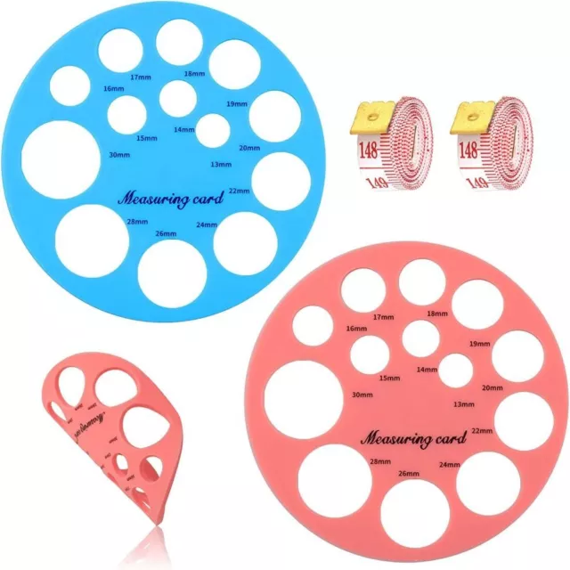 Sizing Tool Circular Template Rulers 2pcs Nipple Rulers Soft Ruler Silicone