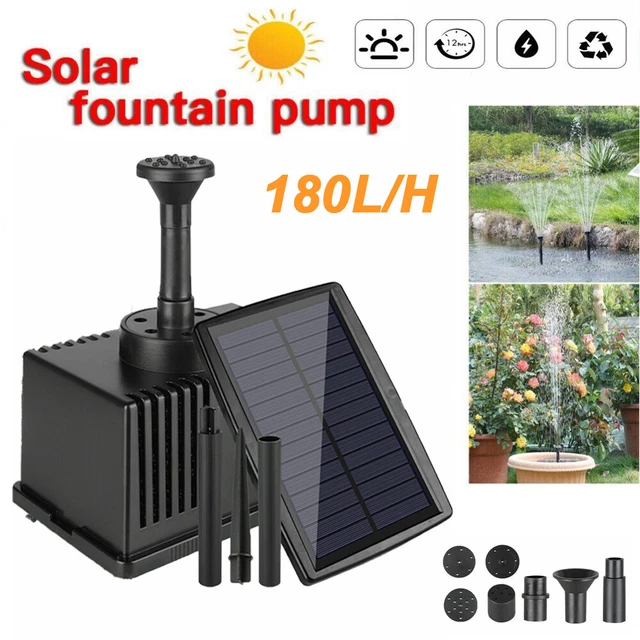 Bomba de agua de energía solar estanque jardín fuentes sumergibles acuario filtro esponja