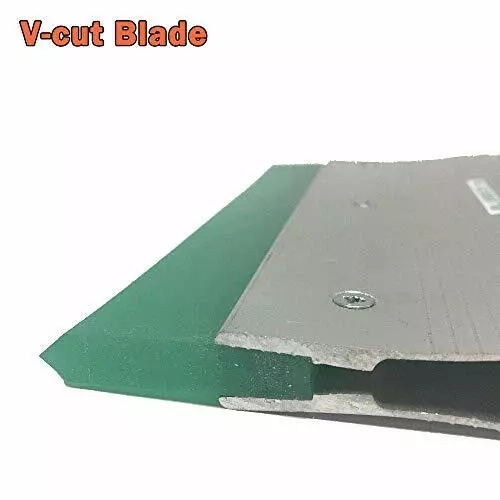 Aluminium Handle Rubber Blade Scraper Silk Screen Printing Squeegee 30cm V-Cut 2