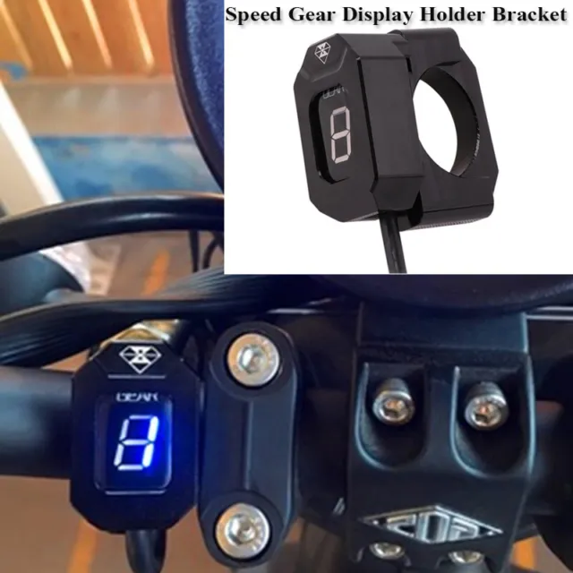 Motorcycle Speed Led Gear Display Indicator Holder Bracket Universal 22-28.6mm