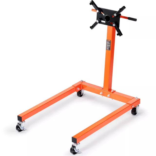 VEVOR Cavalletto Mobile a Forma U Supporto per Motore Portata Max 590kg 4 Ruote