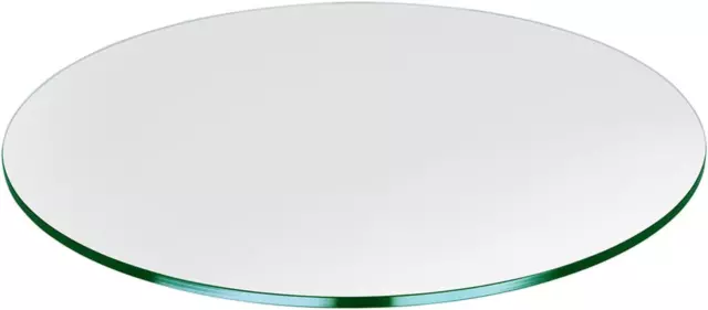 29" round Glass Table Top - Tempered - 1/4" Thick - Flat Polished Glass