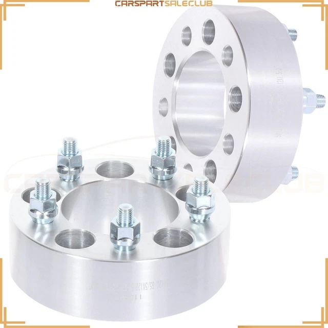 2 Pcs 2" 5x4.75 to 5x4.75 12x1.5 studs wheel spacers For Chevrolet Corvette