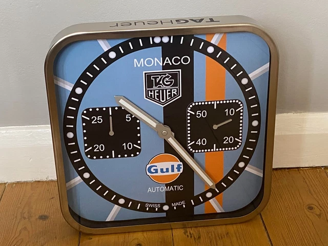 Tag heuer monaco wall clock sale