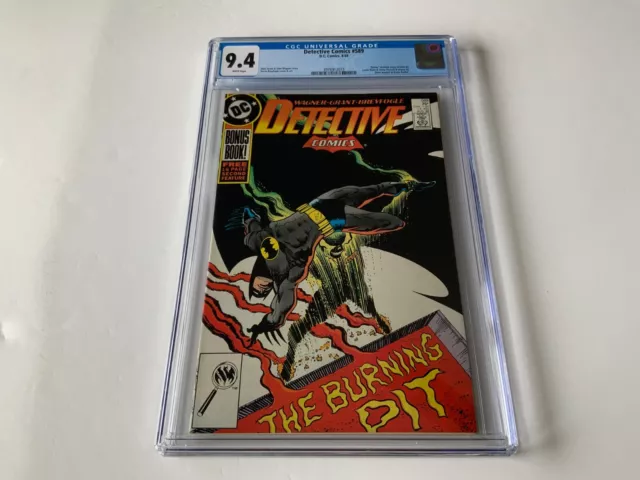 Detective Comics 589 Cgc 9.4 White Pages Batman Skull Burning Pit Dc Comic 1988