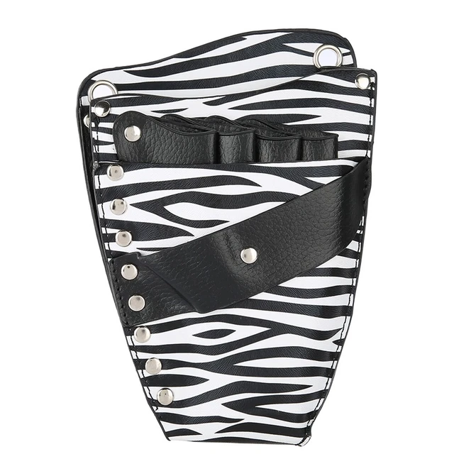 (4 Pockets)Scissors Pouch PU Leather Salon Barber Hairdressing Scissors Holster