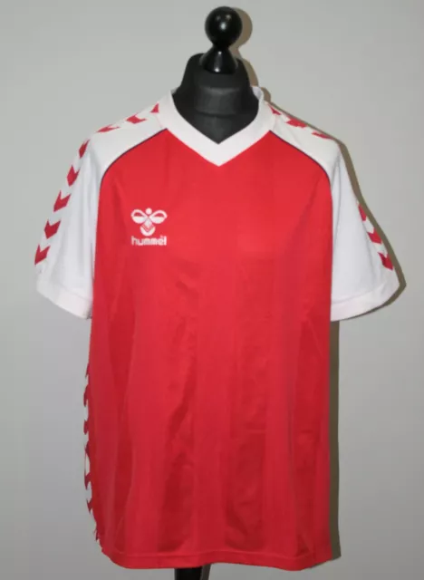 Denmark National Team retro home football shirt #10 1984 1985 Hummel Size XXL