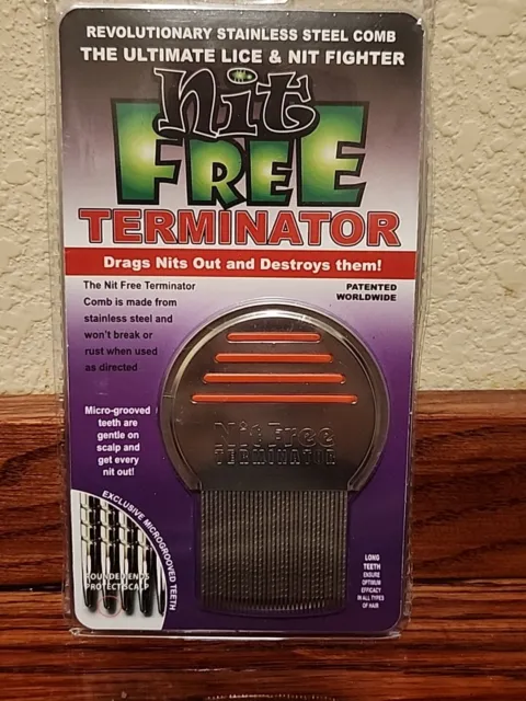 Nit Free Brand Terminator Comb Head Lice Stainless Steel