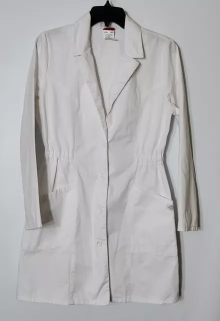 Dickies White Lab Coat 84402 Color Dwhz Size Xs
