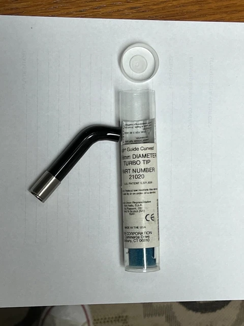 Kerr Demetron Light Guide Curved Turbo Tip 13/8 mm New, Part #21020