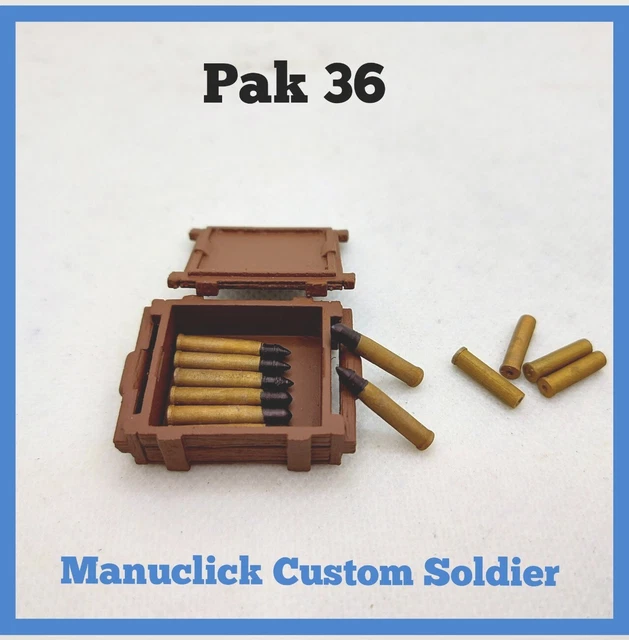 Caisse De Munitions WW2 Allemande Personnalisée Pour Playmobil - Création Manuclick, édition Limitée