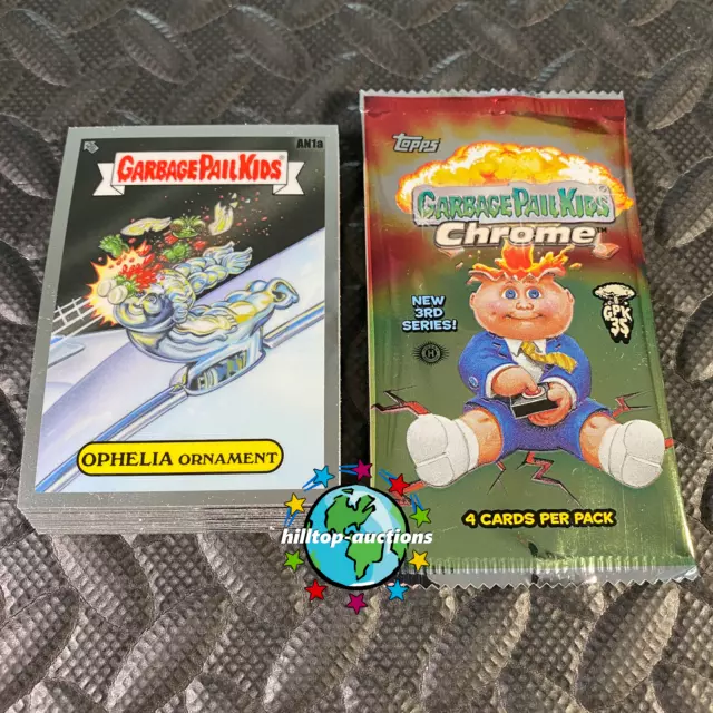 Garbage Pail Kids Chrome 3 "All New Art" Subset Complete 18-Card Set +Wrap 2020