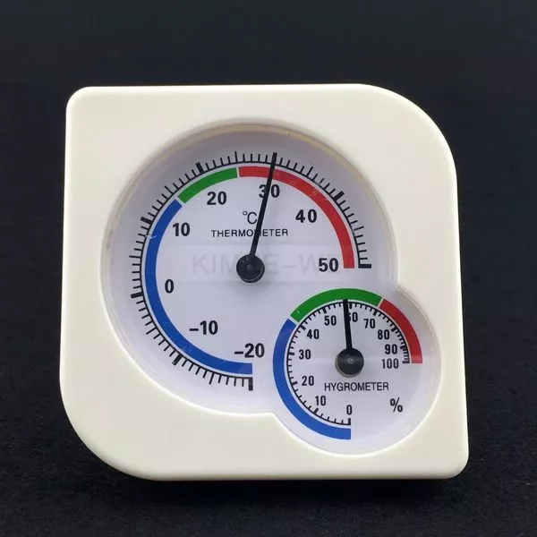 Mini Thermohygrometer Thermometer Hygrometer Luftfeuchtigkeit Analog Kombi Neu