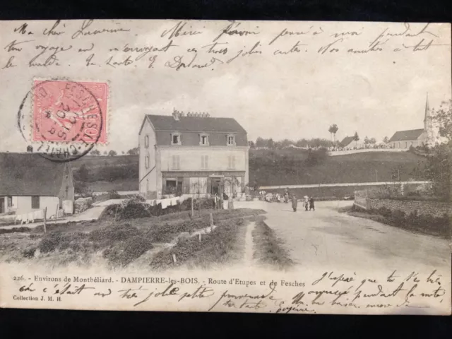 DAMPIERRE LES BOIS - Route d'Etupes et de Fesches - Environs de Montbéliard