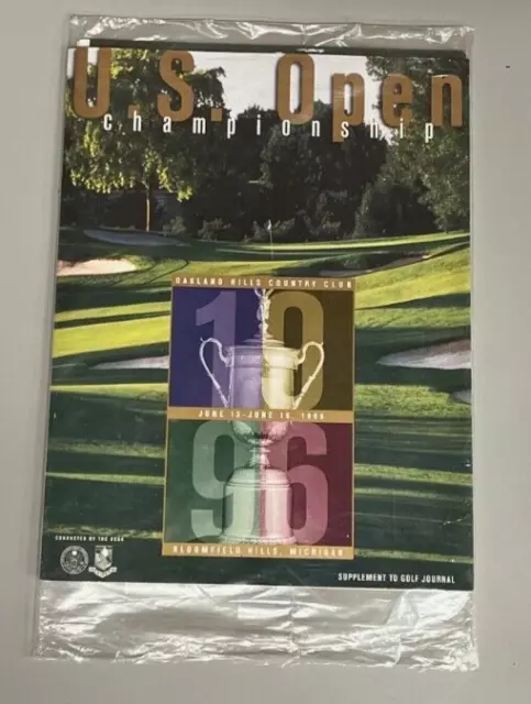 Golf Journal Magazine Jack Nicklaus US Open, Masters PGA USGA June 1996 SEALED 2