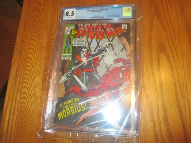 Amazing Spiderman 101 Cgc 8.5 10/71 1St App Of Morbius The Living Vampire