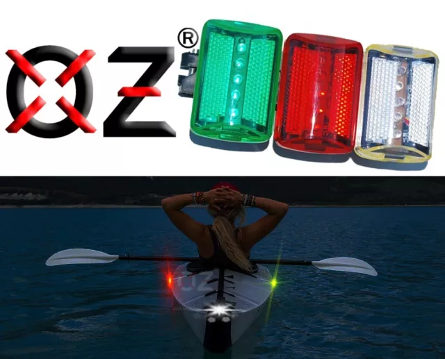 Clip on boat light navigation LED marine battery powered sail canoe kayak dingy